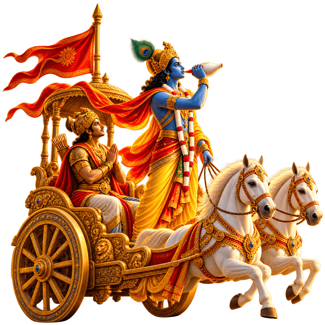 Sri Krishna on chariot